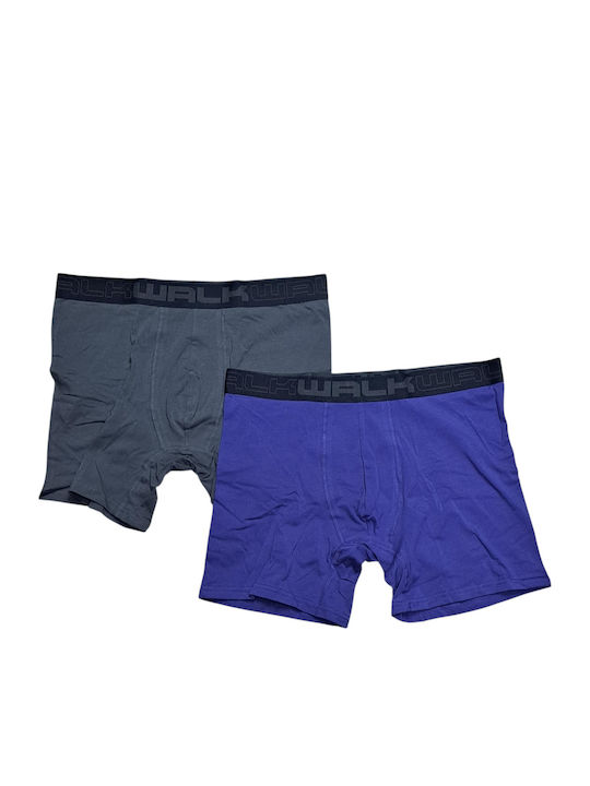 Walk Boxeri Pentru Bărbați Antracit/Royal 2Pack
