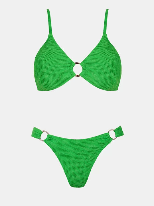 Rock Club Set Bikini Πράσινο