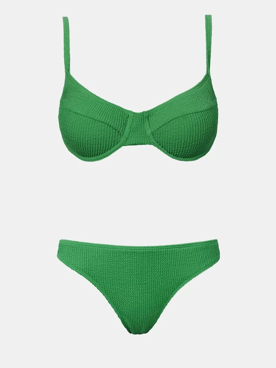 Rock Club Set Bikini Πράσινο