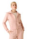 Women's Sweatshirt Cardigan Pink