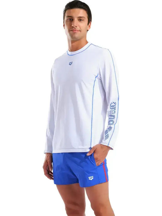 Arena Men's Long Sleeve Sun Protection Shirt White