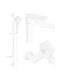 Mexen Thermostatic Bathtub Mixing Faucet Complete Set White