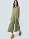 Women's Khaki One-piece Jumpsuit