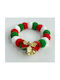Christmas Velvet Collar Multicolored Balls 41cm