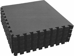 vidaXL Δάπεδα Παζλ Γυμναστηρίου 60x60x1cm 24τμχ Μαύρα vidaXL Δάπεδα Παζλ Γυμναστηρίου 60x60x1cm 24τμχ Μαύρα
