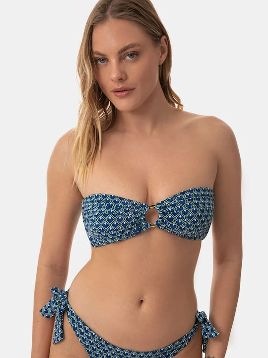 Rock Club Strapless Bikini Top Drops BP2442-533