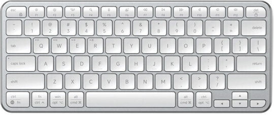 Satechi Slim EX1 Ασύρματο Bluetooth Πληκτρολόγιο Αγγλικό US Συμβατό με Mac Ασημί