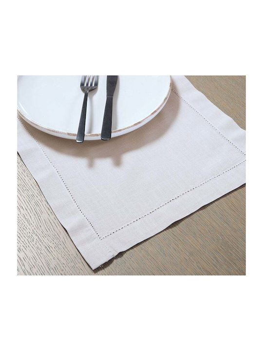 Nef-Nef Homeware Baumwoll Läufer Steady Ecru 45x140cm