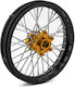 Pro-line Promoto-mx Pro-spec Aluminum V2 Bead Pre-assembled Front Wheel Black Gold Losi Promoto-mx