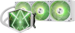 Tryx Stage Охлаждане AIO CPU с 3 Вентилатора 120mm и ARGB Осветление Бяла