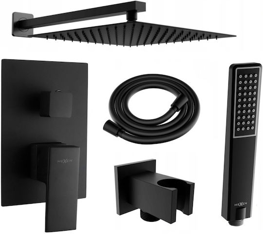 Mexen Set Mixer Telefon Și Cap De Duș Încorporat Pentru Duș Negru