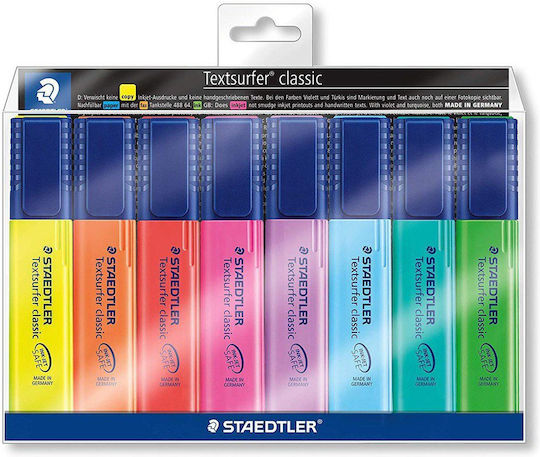 Staedtler Classic Markeri Sublinieri Culori Asortate Set 8 Bucăți