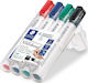 Staedtler Lumocolor Markeri Whiteboard 0.6mm Set 4 Bucăți