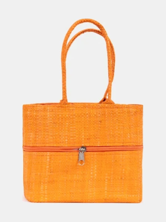 Rock Club Straw Women's Handbag Orange