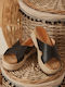 Women's Summer Platform Slippers Style Black