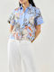 Short Sleeve Women's Shirt Light Blue