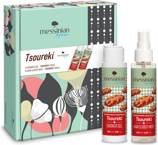 Messinian Spa Tsoureki Σετ Περιποίησης για Καθαρισμό Σώματος 2τμχ