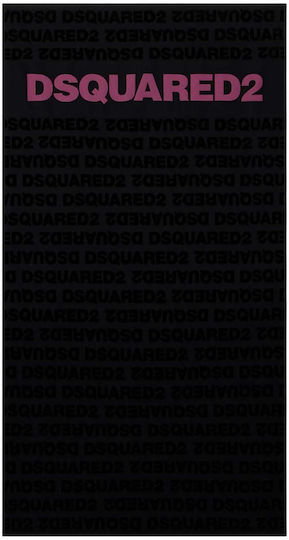 Dsquared2 Плажна Кърпа Черна 190x100см
