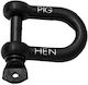 Pig & Hen D-shackle 3mm Black