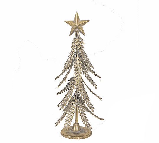 Arbore Decorativ De Crăciun De Masă Cu Ramuri Metalice 46,5 Cm