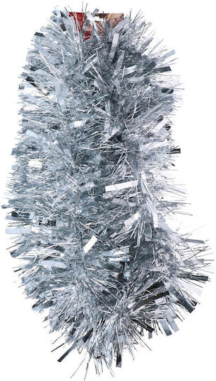 Weihnachtsgirlande Kunststoff Silber