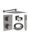 Mexen Built-in Mixer Phone & Shower Head Set for Gray Shower