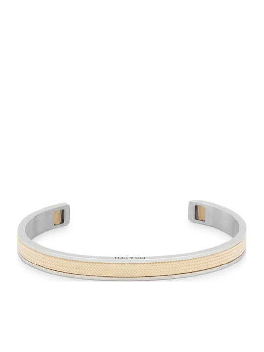 Pig & Hen Women's Silver Bracelet Handcuffs 16cm