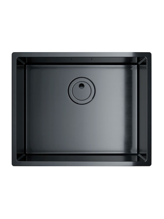 Globalo Undermount Kitchen Sink Inox L44xW54cm Gray