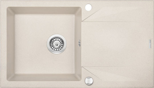 Deante Unterbau Küchenspüle aus Flüssigem Granit M78xB44cm Beige