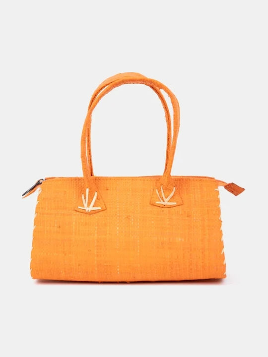 Rock Club Straw Women's Orange Handbag