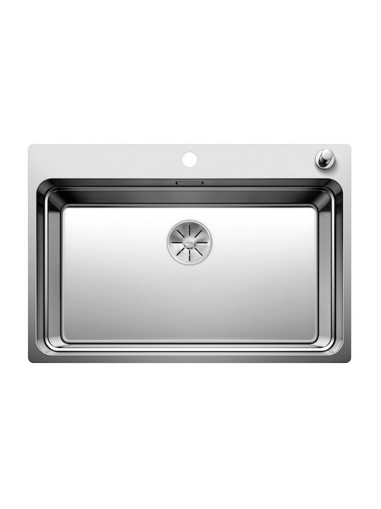Blanco Etagon 700-if/a Drop-In Küchenspüle Inox M50xB74cm Graue