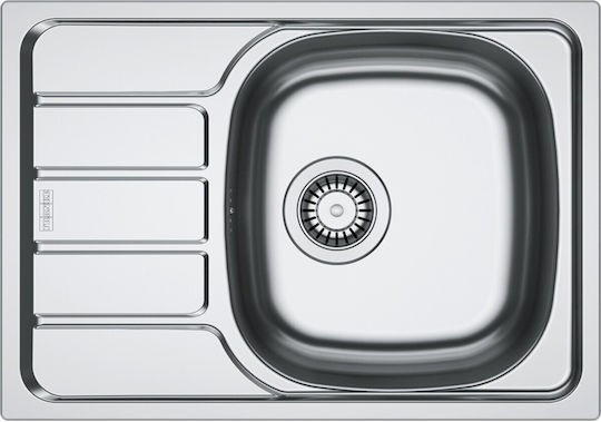 Franke Spark Skl Ένθετος Νεροχύτης Inox Μ62xΠ43.5cm Ασημί