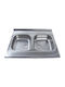 Alveus Eingebauter Inox Küchenspüle M60xB80cm Graue