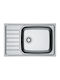 Franke Spark Skl Drop-In Кухненски Мивка Inox Дължина 50xШирина 78см Сива