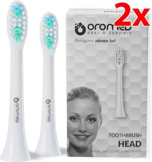 Oromed Oro-sonic X Pro Elektrische Zahnbürstenköpfe 2 Stück Zahnfleischmassage