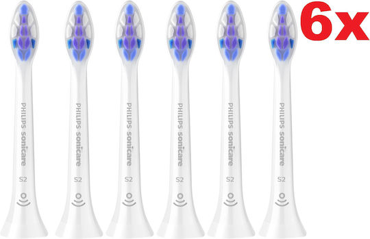 Philips Sonicare Sensitive Hx6056/87 Ersatzköpfe Für Elektrische Zahnbürsten Sehr Weiche Borsten 6 Stück Zahnempfindlichkeit