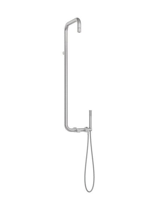 Deante Shower Column with Bathtub Mixer Gray