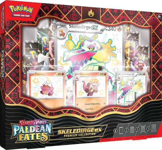 Pokemon Premium Collection Skeledirge Paldean Fates Booster Pack