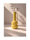 Kaemingk Decorative Metallic Yellow Vase 13.5x13.5xH33cm
