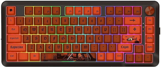 Redragon K4PUC21N0 PRO Wireless Gaming Mechanical Keyboard 75% with RGB Lighting English US