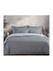 Nef-Nef Homeware Dominat Bettlaken Set King Size 270x280cm Grau (4 Stück)