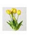 Buchet Lalele Artificiale 7 Bucăți Galbene