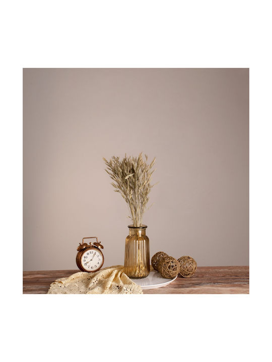 Globostar Wheat 36548 Dried Plant Wheat Bouquet of Decorative Branches Beige Green H60cm Set of 50 Pieces