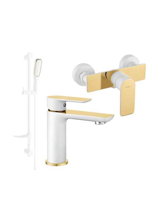 Mexen Mischen Bad/Duscharmaturen Thermostatische Komplettes Set Weiße