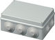 Elettrocanali Junction Box Outdoor Placement Branching IP55 in Gray Color
