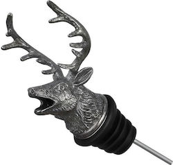 Zola Weinverschluss Deer-förmiger 10 Cm Hohe Edelstahl Grau
