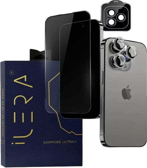 iLera Sapphire Ultra + Glas Displayschutzfolie für iPhone 16 Pro