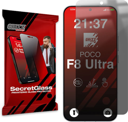 Grizzglass Secretglass Matte Privacy Glass Xiaomi Poco F8 Ultra