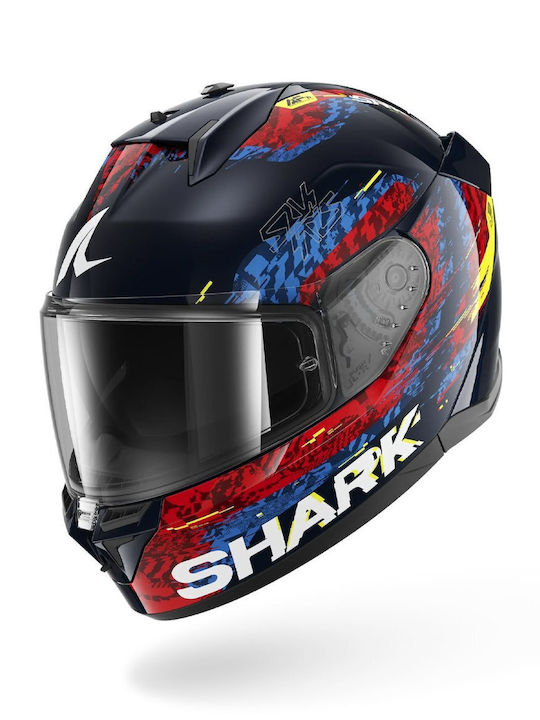 Shark D-skwal 3 Speed-VIB Blue/Red/Blue Motorcy...