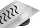 Mexen Stainless Steel Shower Siphon with Length 9cm Gray